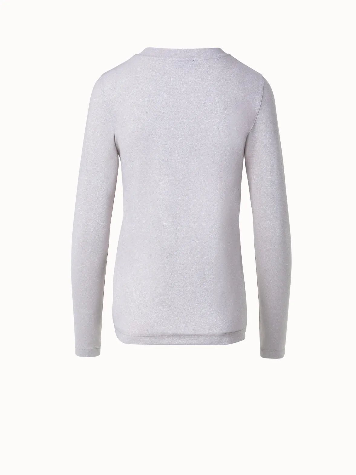 Shiny Viscose Lurex Jersey Top