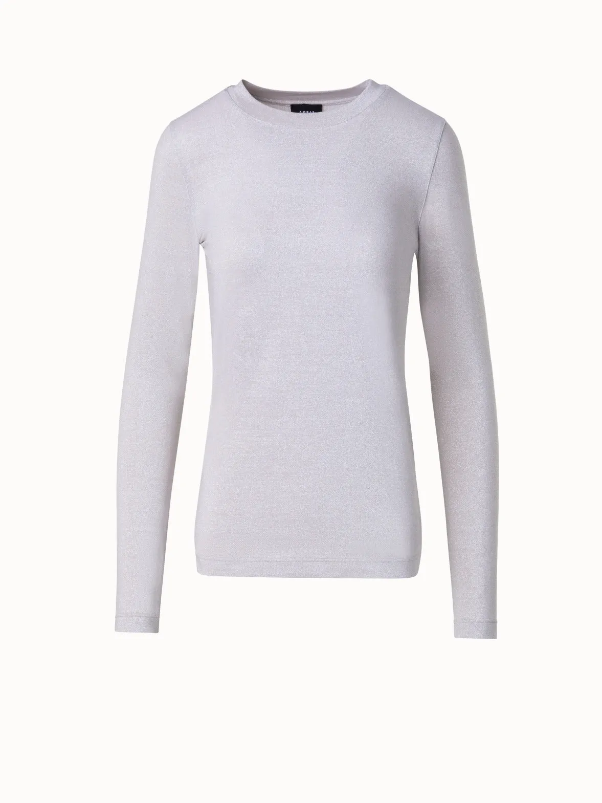 Shiny Viscose Lurex Jersey Top