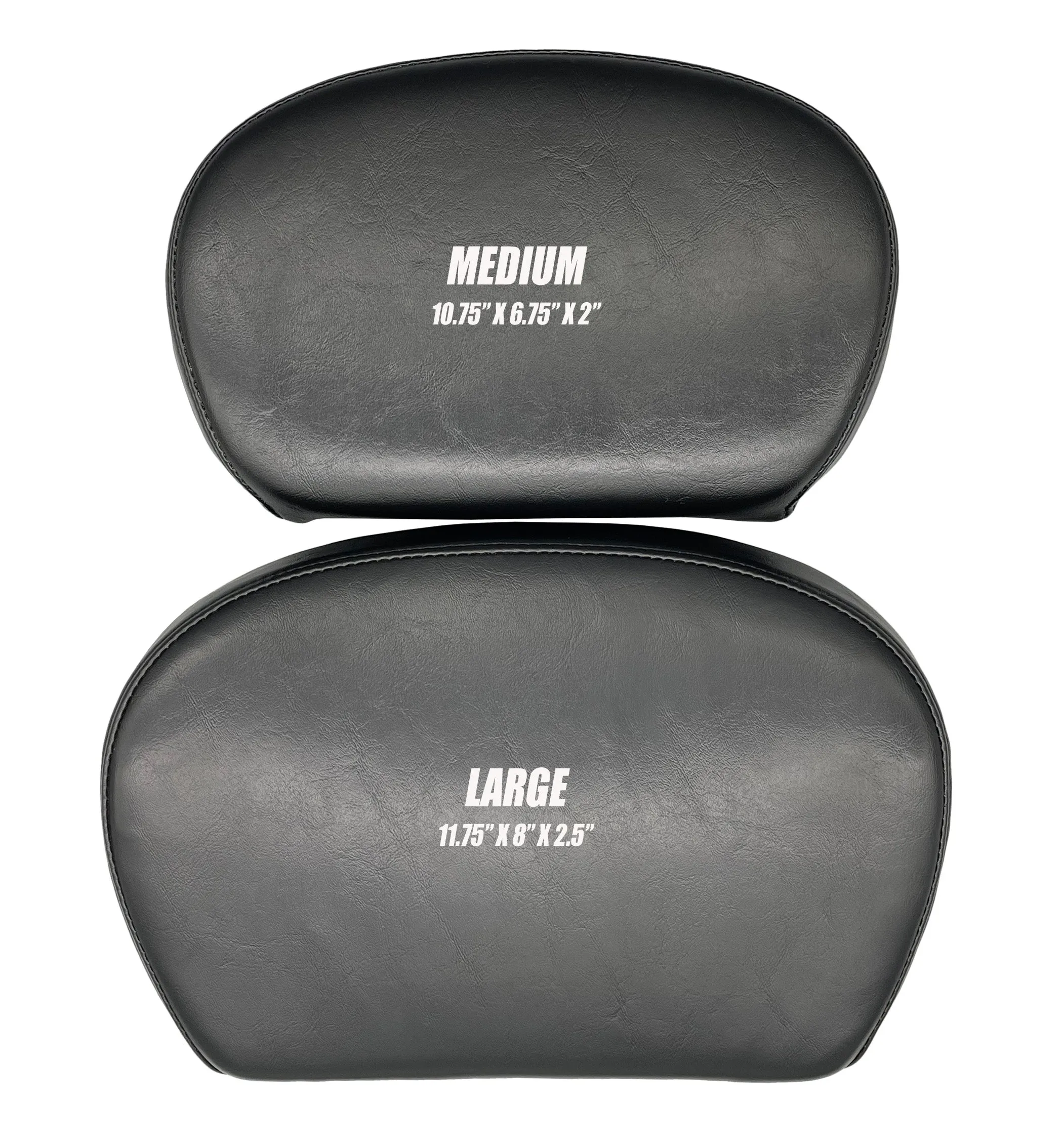 Sissy Bar Pad / Smooth / Shiny Black Vinyl