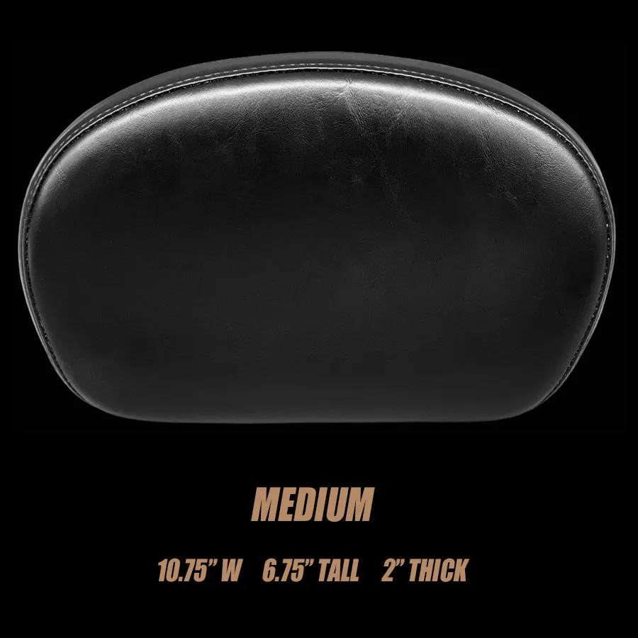 Sissy Bar Pad / Smooth / Shiny Black Vinyl