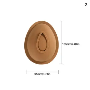 SMOOTH 3D LARGE EGG CHOCOLATE MOULD 1PC