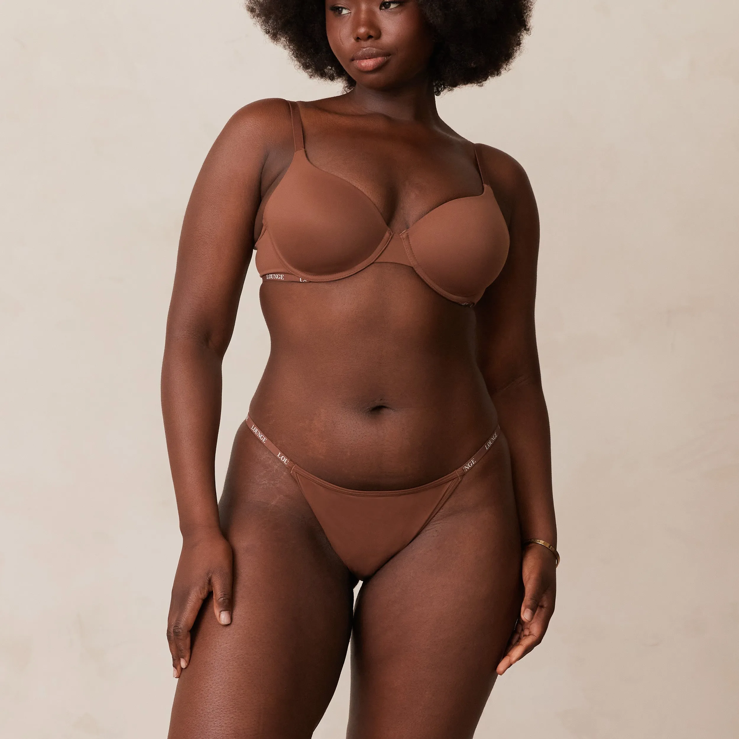 Smooth Classic T-shirt Soutien-Gorge - Noisette