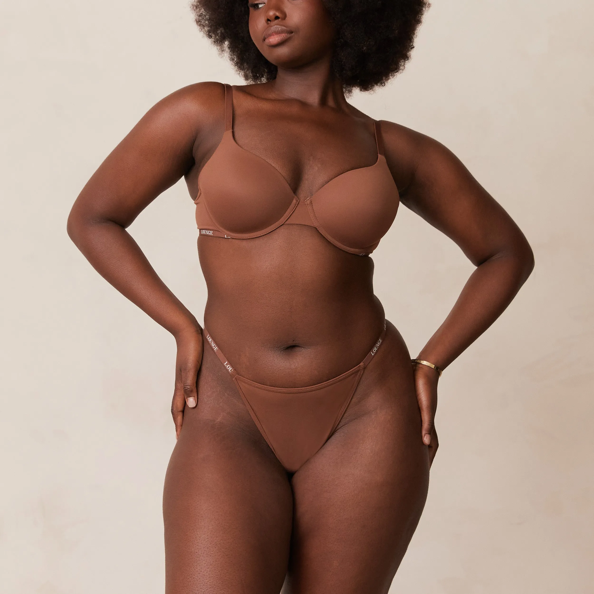 Smooth Classic T-shirt Soutien-Gorge - Noisette