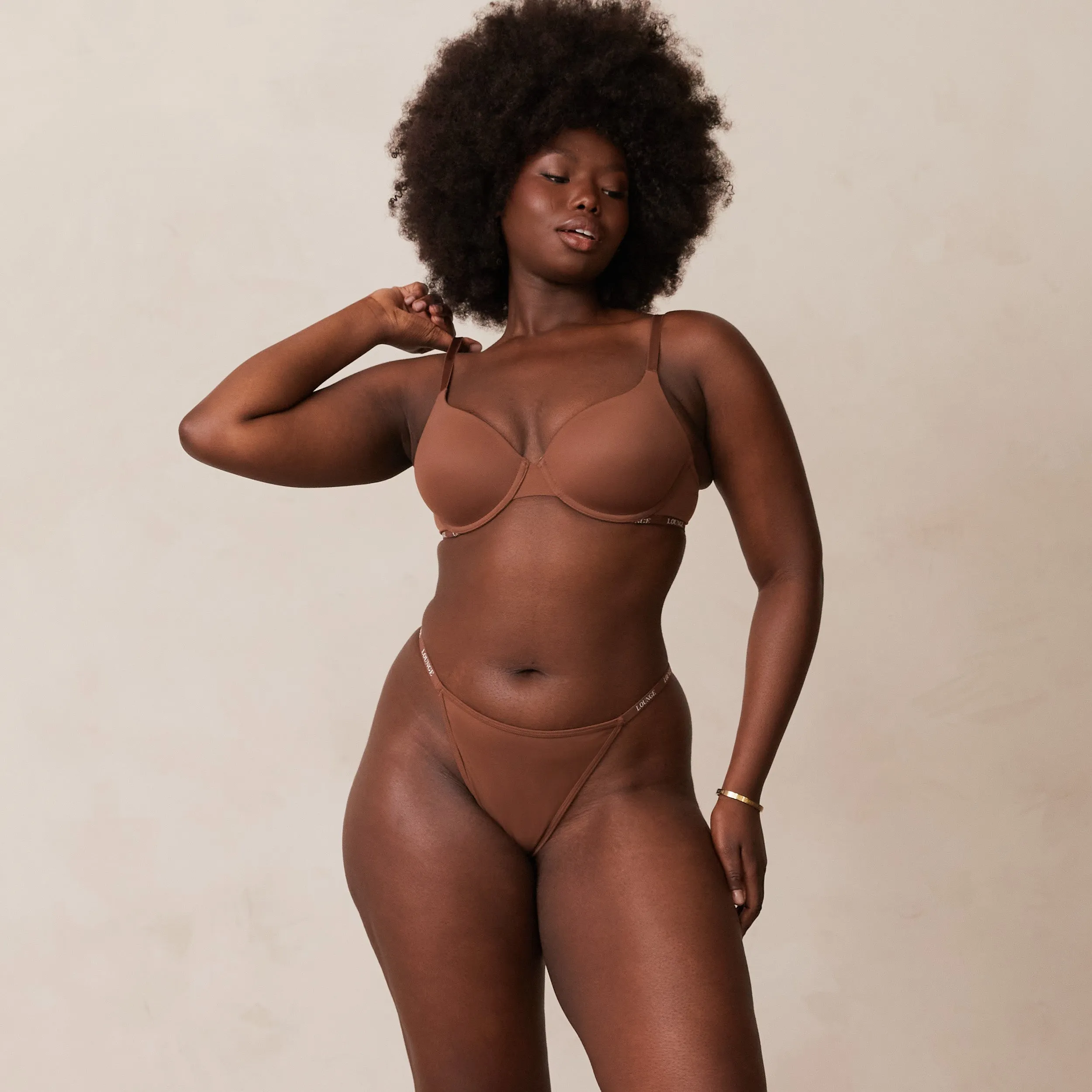 Smooth Classic T-shirt Soutien-Gorge - Noisette