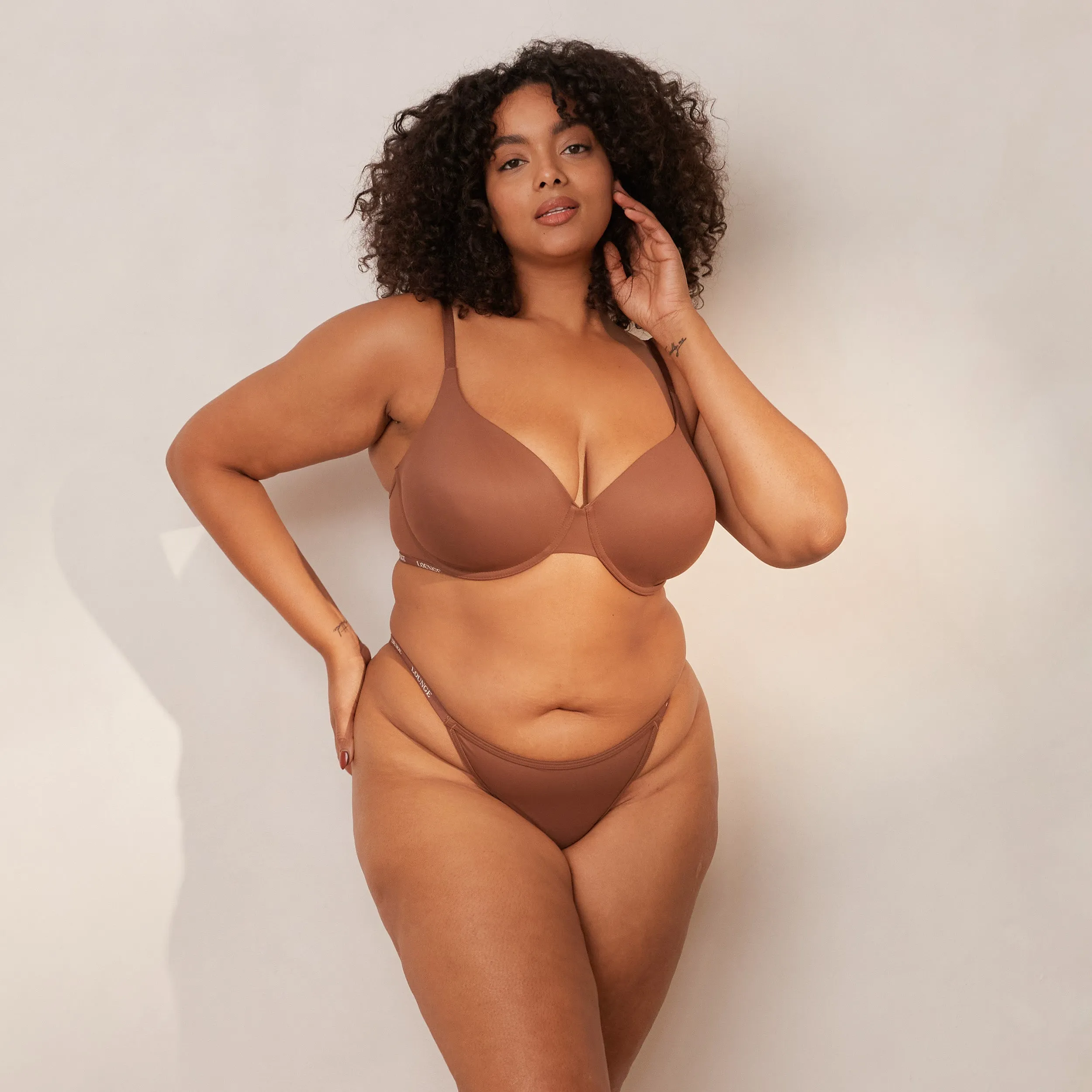 Smooth Classic T-shirt Soutien-Gorge - Noisette