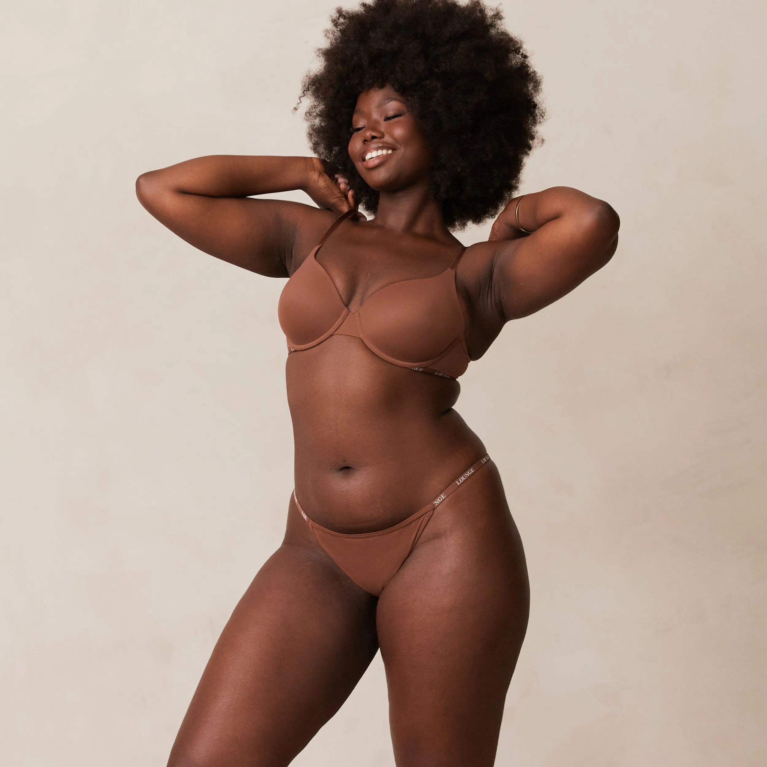 Smooth Classic T-shirt Soutien-Gorge - Noisette