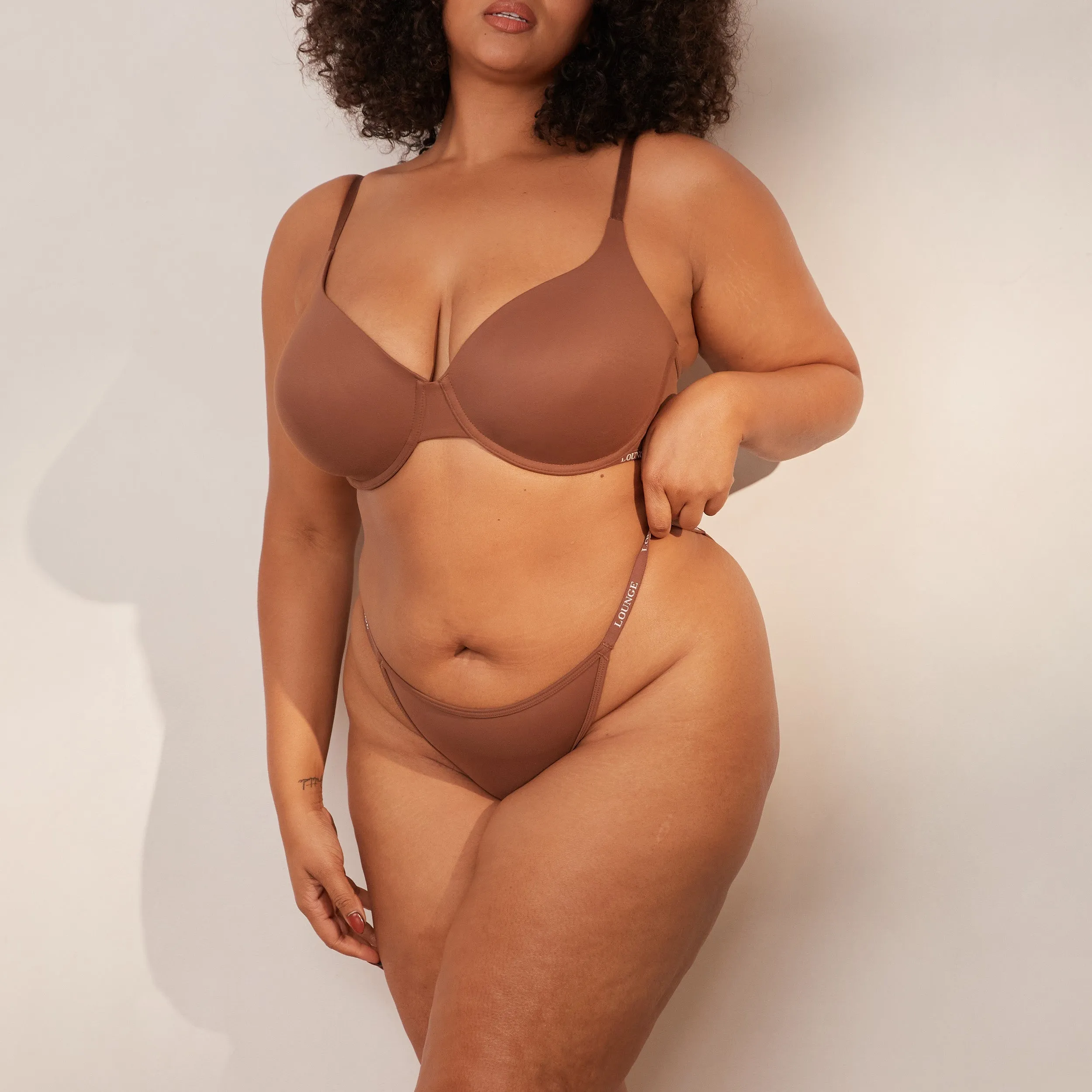 Smooth Classic T-shirt Soutien-Gorge - Noisette