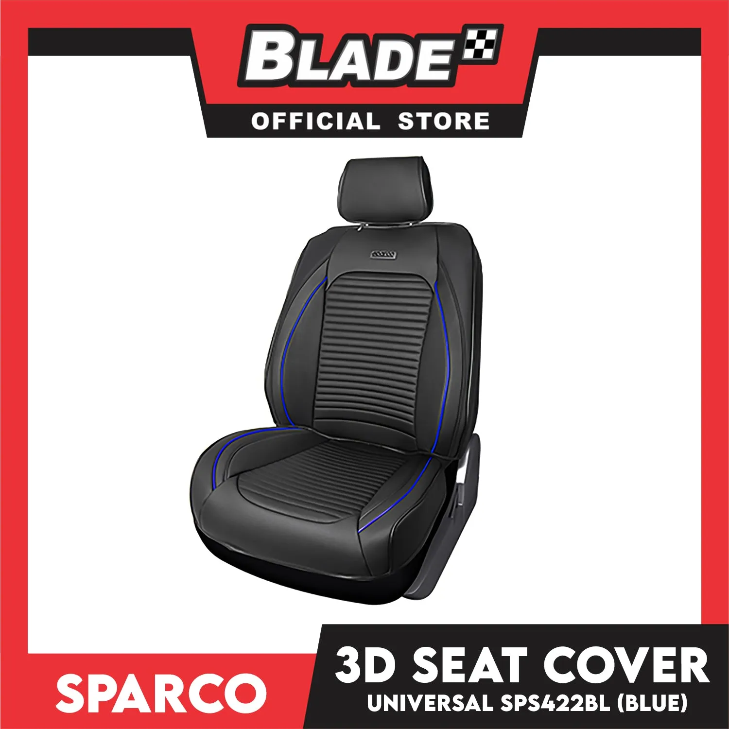Sparco 3D Seat Cover Universal SPS422- Washable and Breathable Universal Seat Cover for Driving Sea