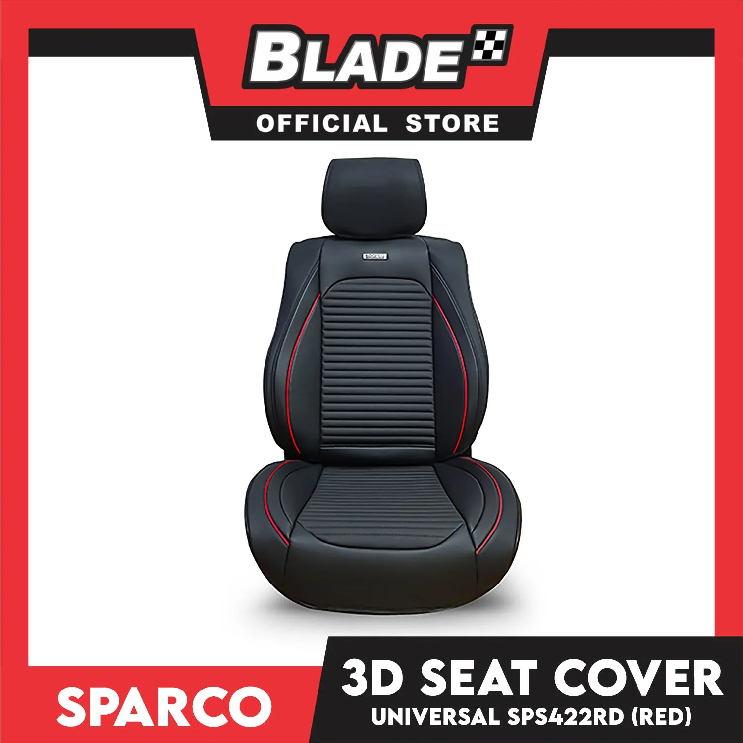 Sparco 3D Seat Cover Universal SPS422- Washable and Breathable Universal Seat Cover for Driving Sea