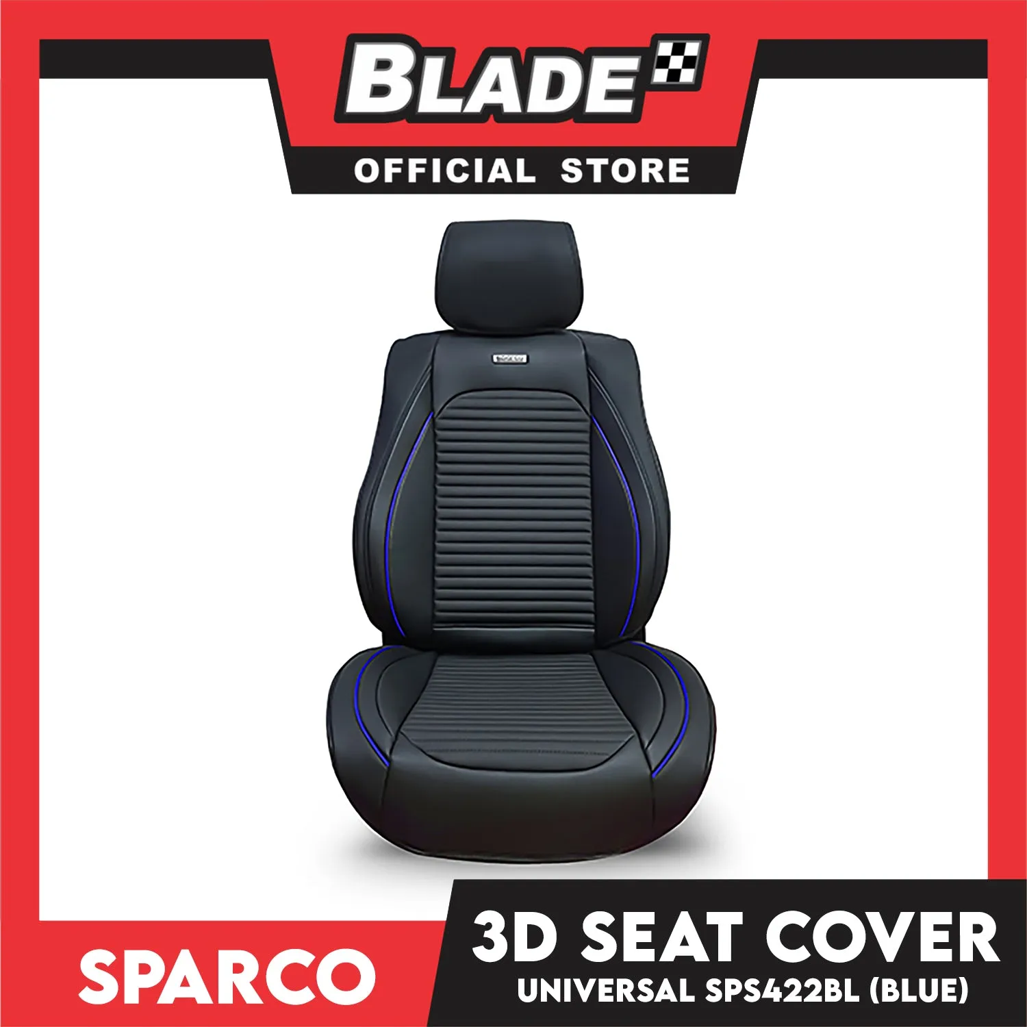 Sparco 3D Seat Cover Universal SPS422- Washable and Breathable Universal Seat Cover for Driving Sea
