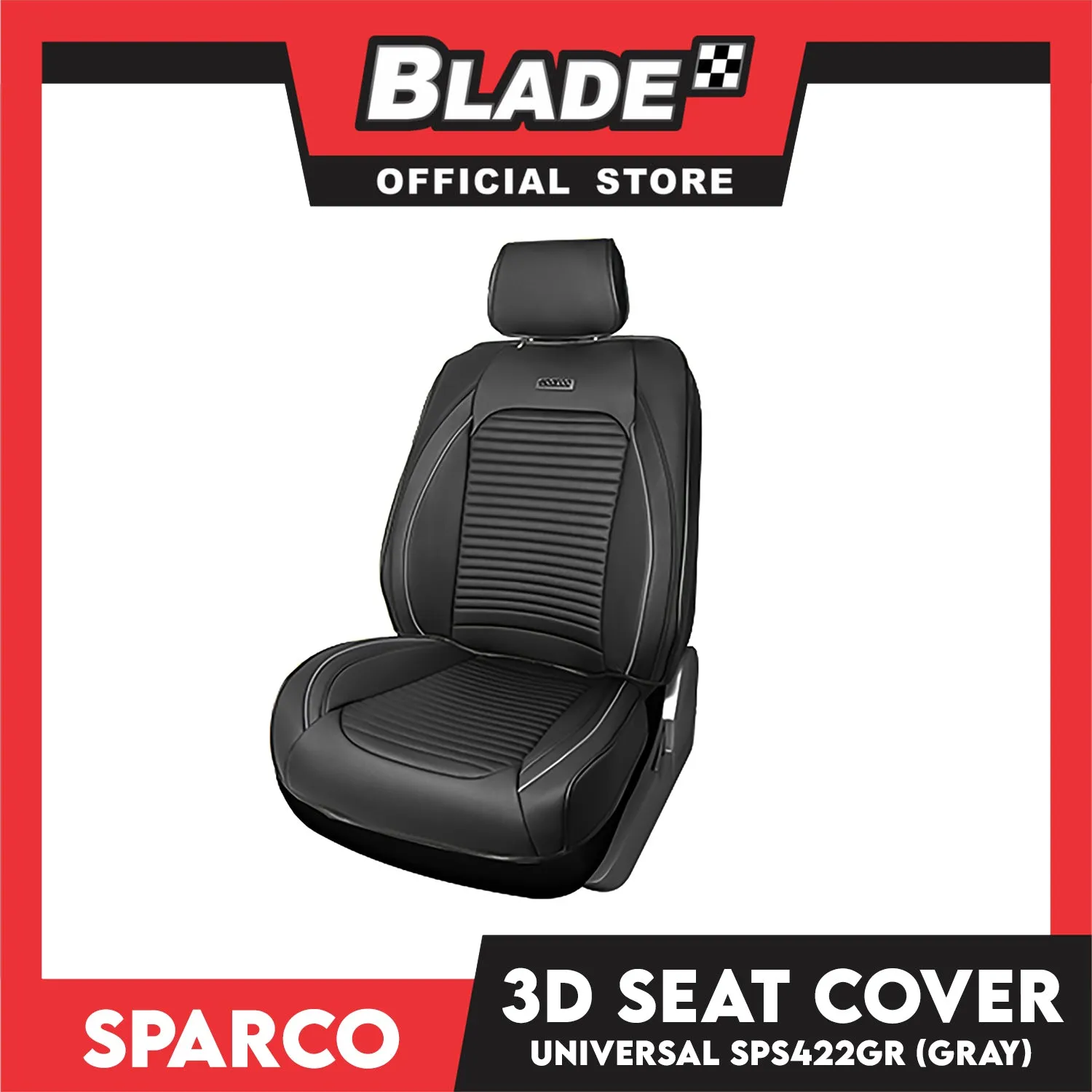 Sparco 3D Seat Cover Universal SPS422- Washable and Breathable Universal Seat Cover for Driving Sea