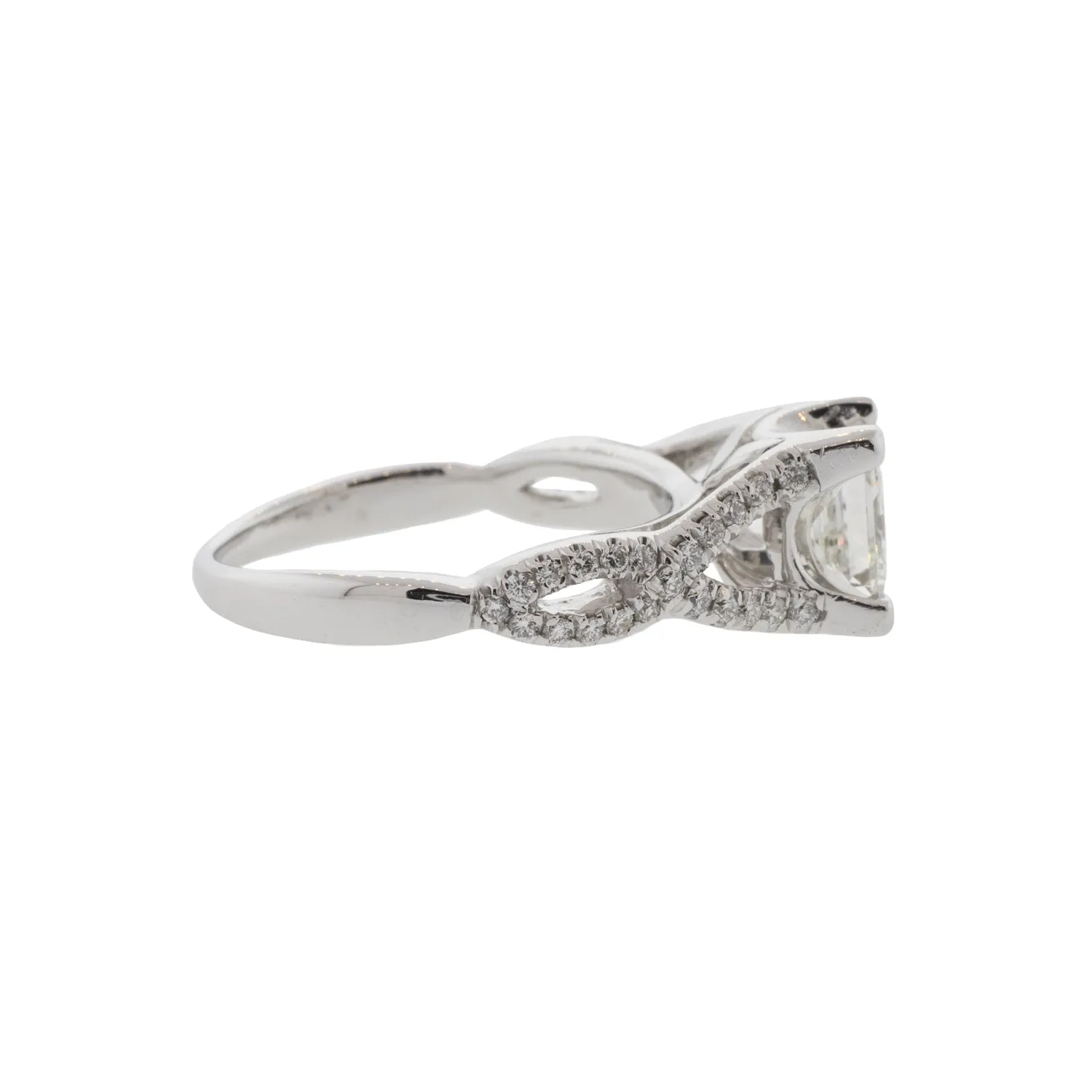 Split Shank Princess Cut Diamond Ring