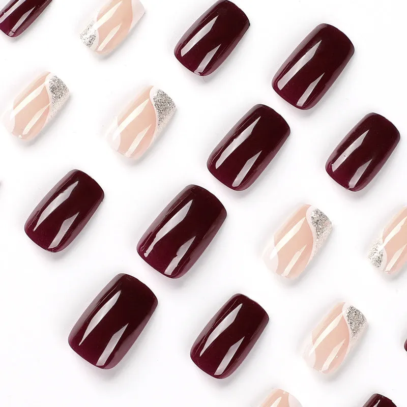 Square Op-Art Brown Redwine
