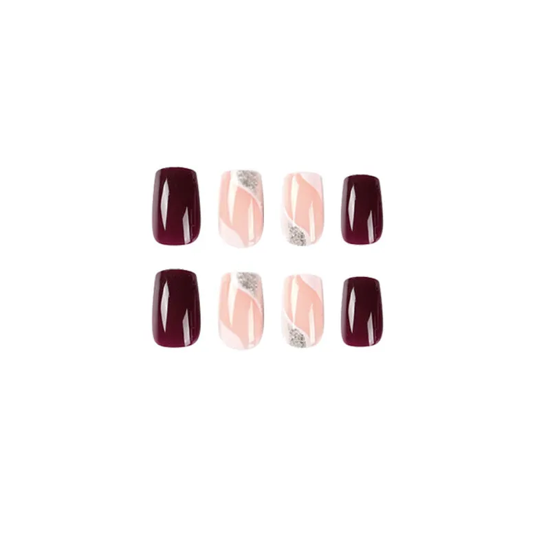 Square Op-Art Brown Redwine