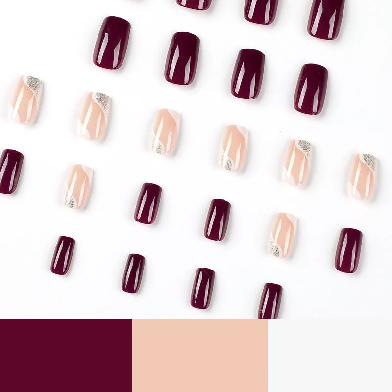 Square Op-Art Brown Redwine