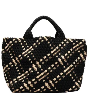 St. Barths Medium Plaid Tote in Modena