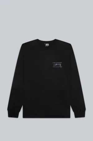 STUSSY SMOOTH INT LS TEE BLACK