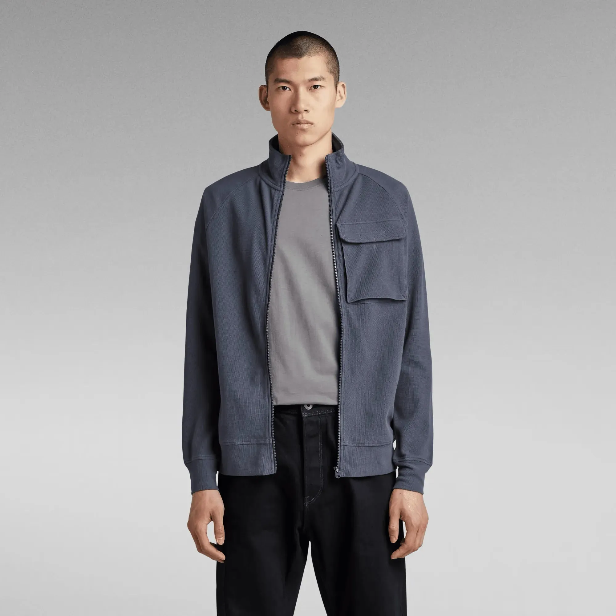Sudadera Lightweight Logo Tape Center Back Zip