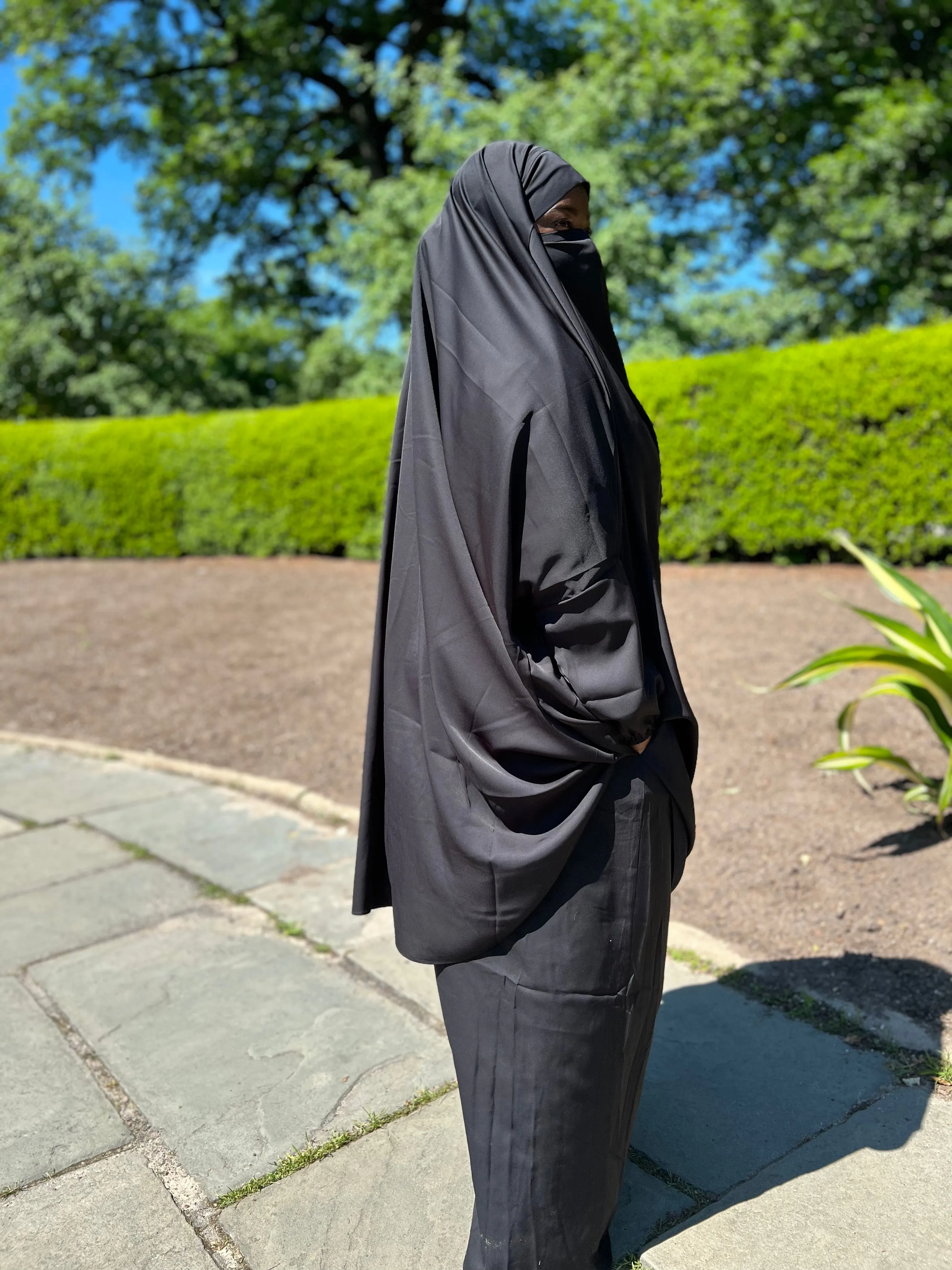 Summer 2 pieces jilbabs : Black