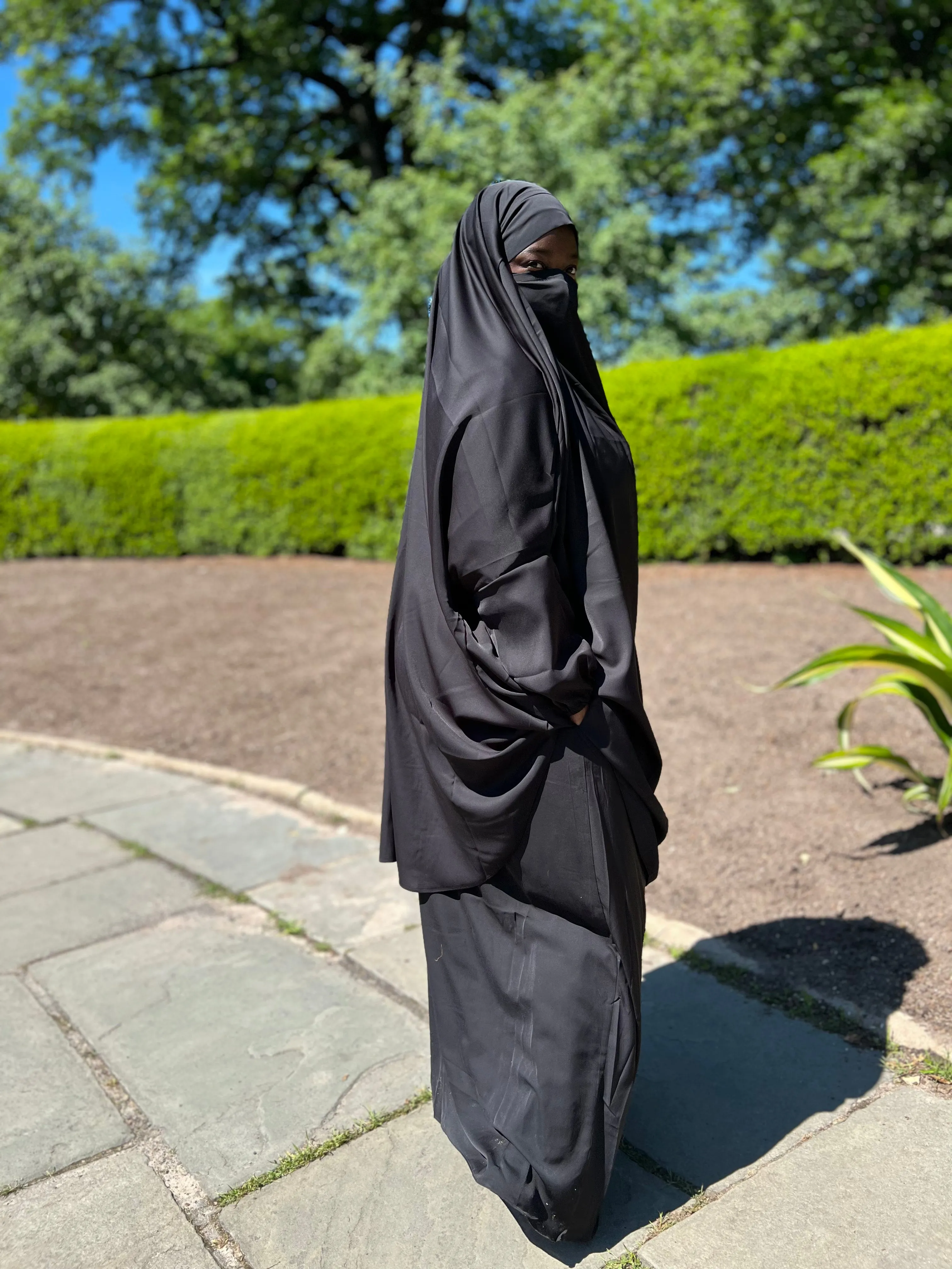 Summer 2 pieces jilbabs : Black