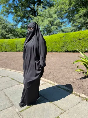 Summer 2 pieces jilbabs : Black