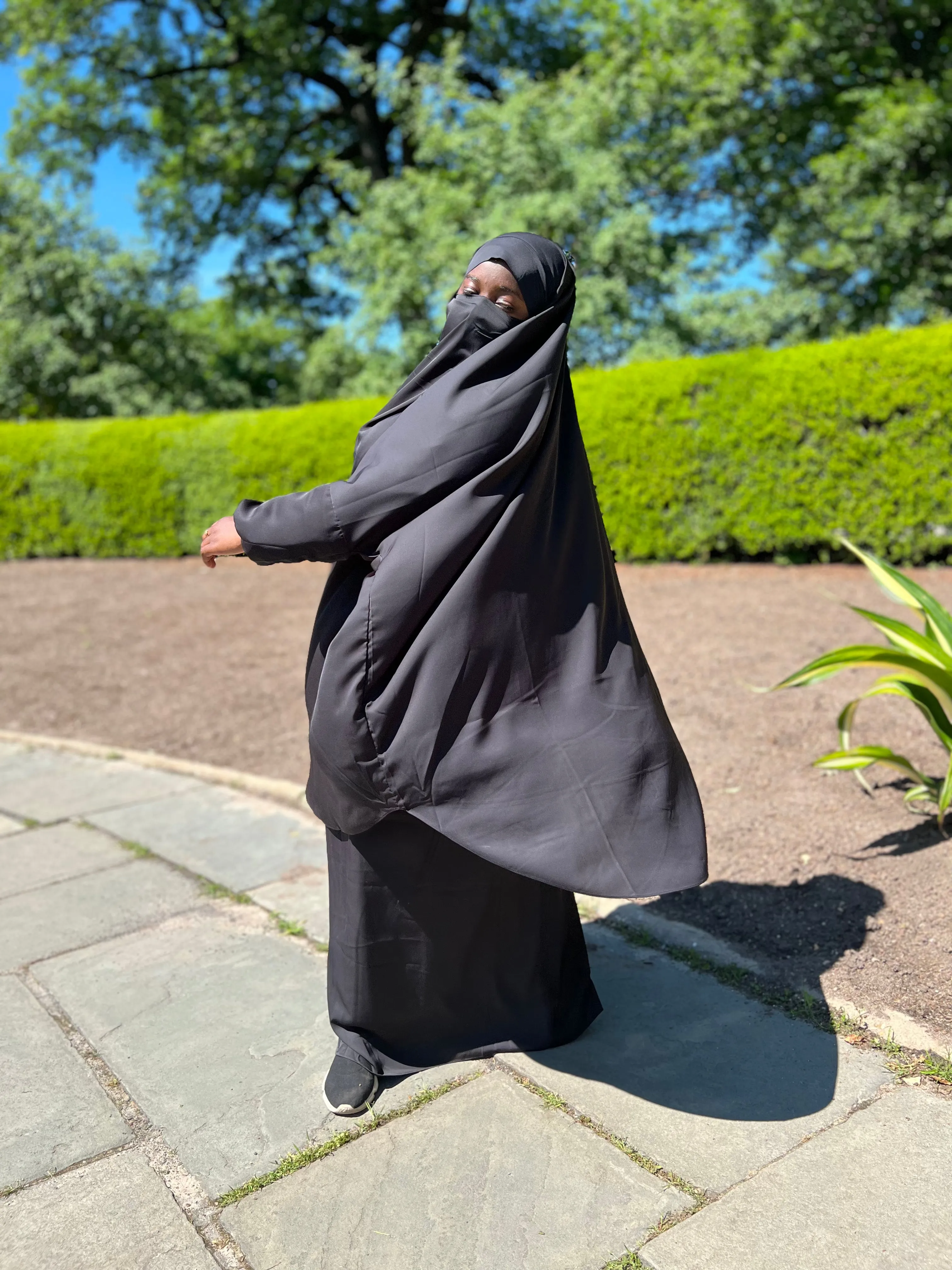 Summer 2 pieces jilbabs : Black