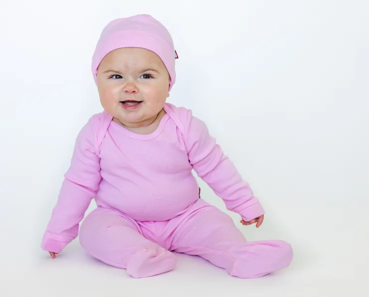 Super-Soft Organic Cotton Baby Rib Beanie Hat| Elf Green