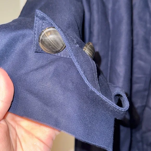 Talbots Women's Navy Jacket size 12 linen jacket
