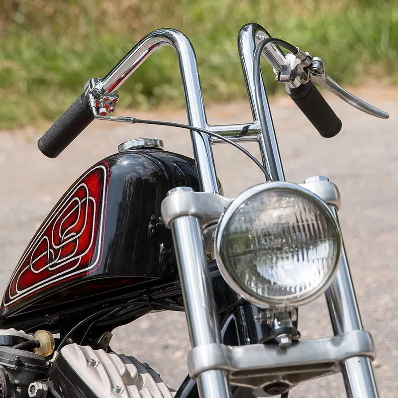 TC Bros. 1" Rabbit Ears Handlebars - Black Smooth