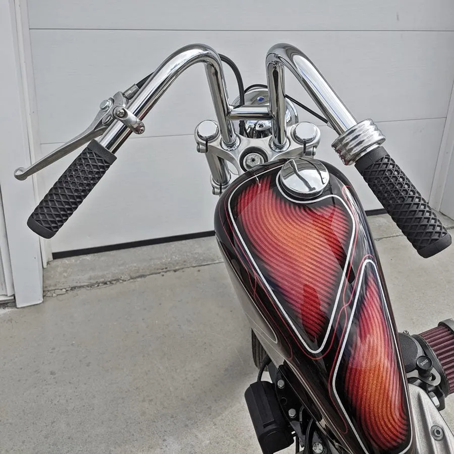 TC Bros. 1" Rabbit Ears Handlebars - Black Smooth