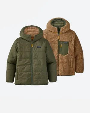 Teens Reversible Ready Hoody - Basin Green
