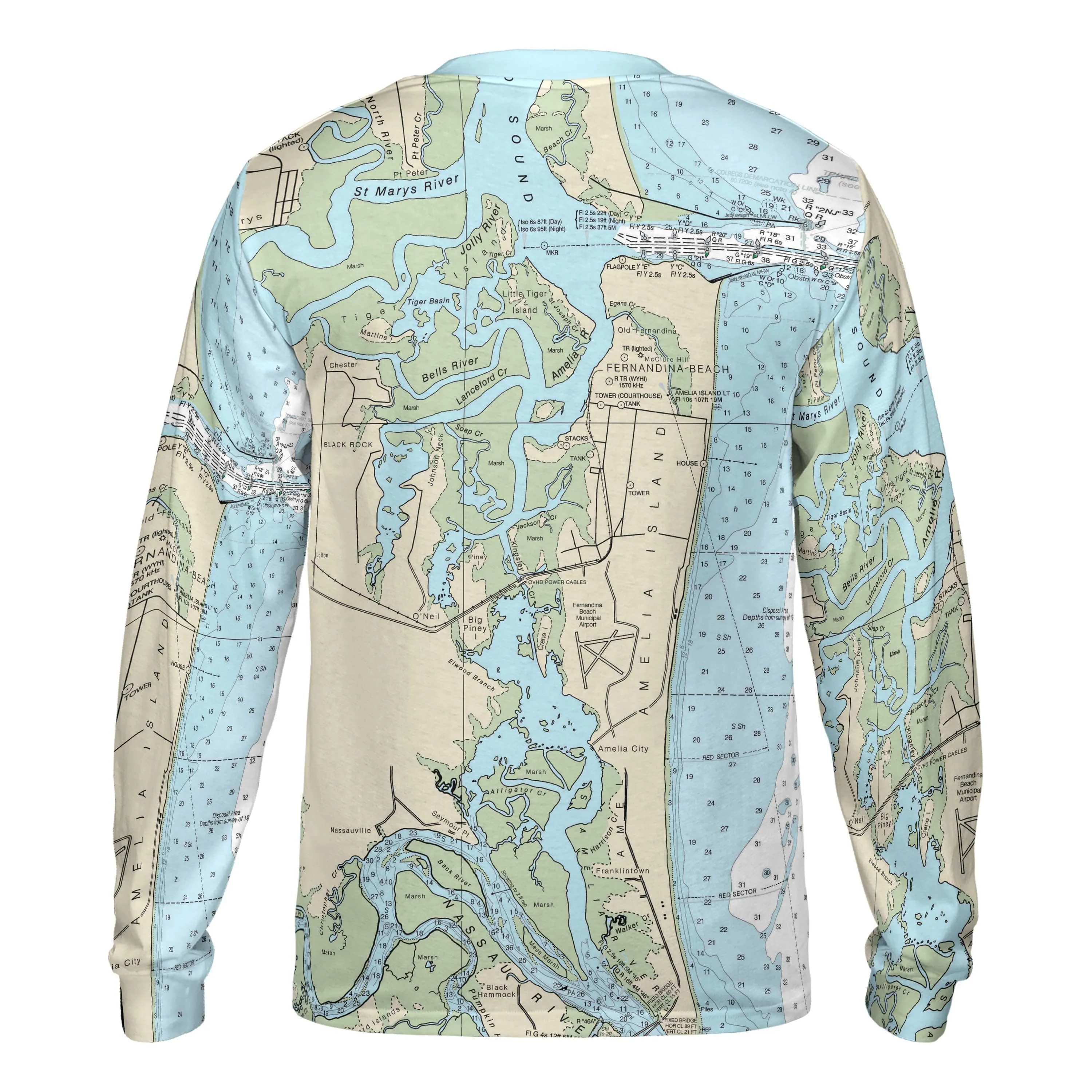 The Amelia Island and Fernandina Beach Long Sleeve Tee
