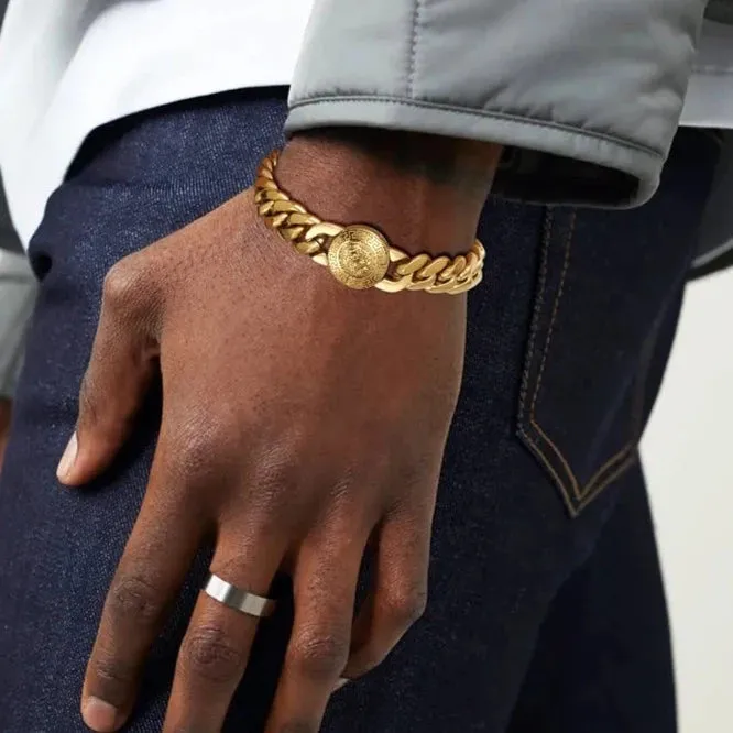 The King - 12mm Cuban Link Bracelet in 18K Gold Plated