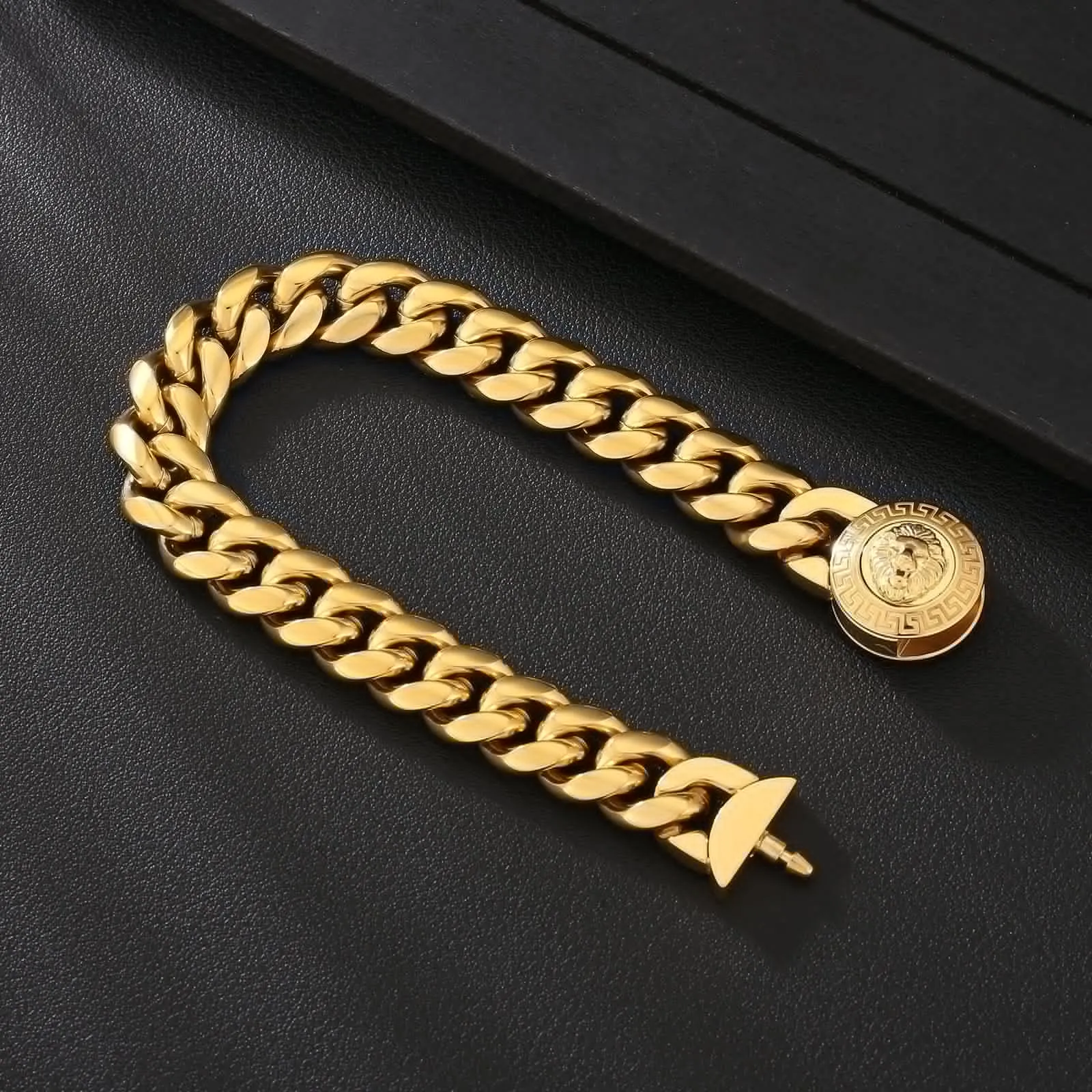 The King - 12mm Cuban Link Bracelet in 18K Gold Plated