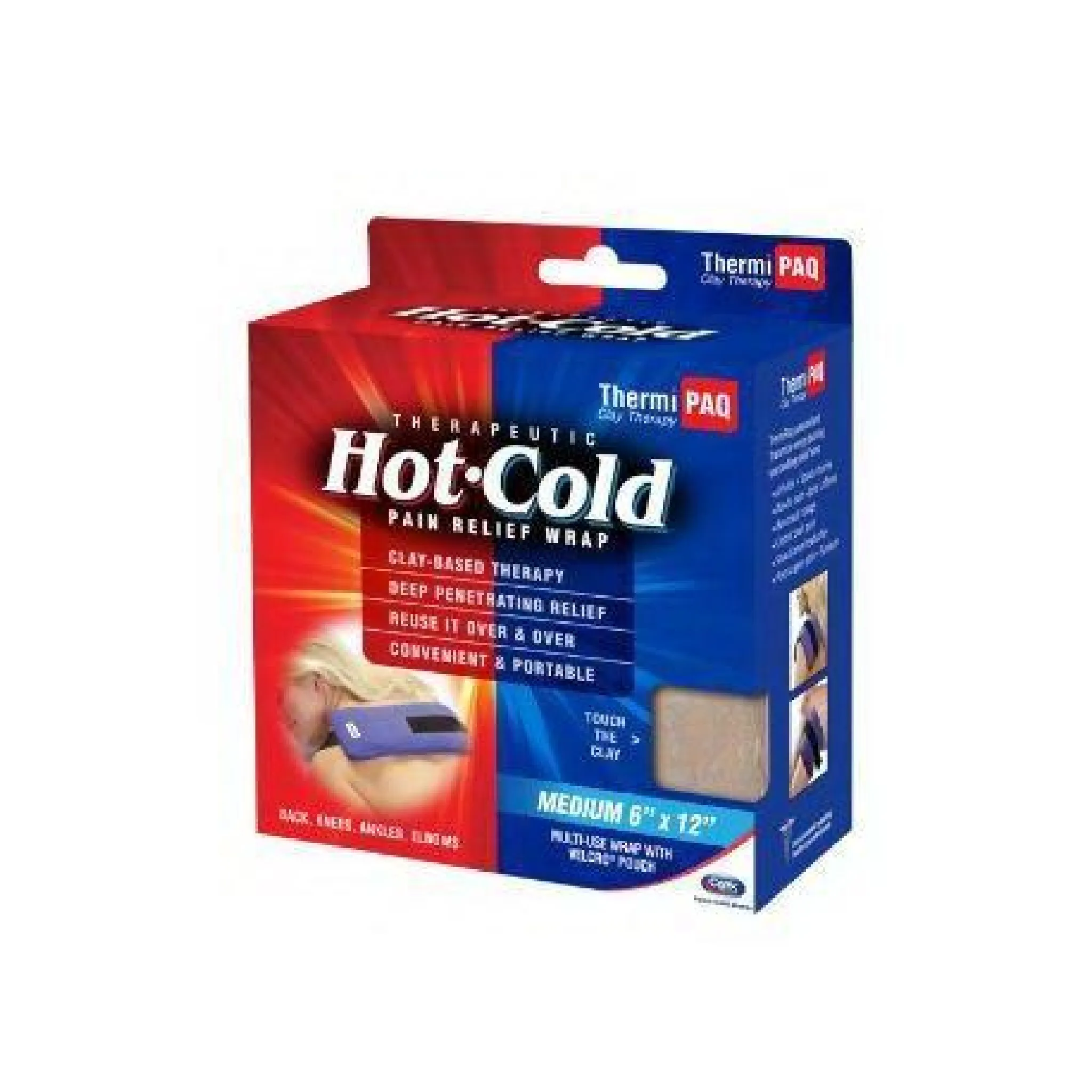 ThermiPaq Hot & Cold Clay Therapy Pain Relief Wrap - Reusable