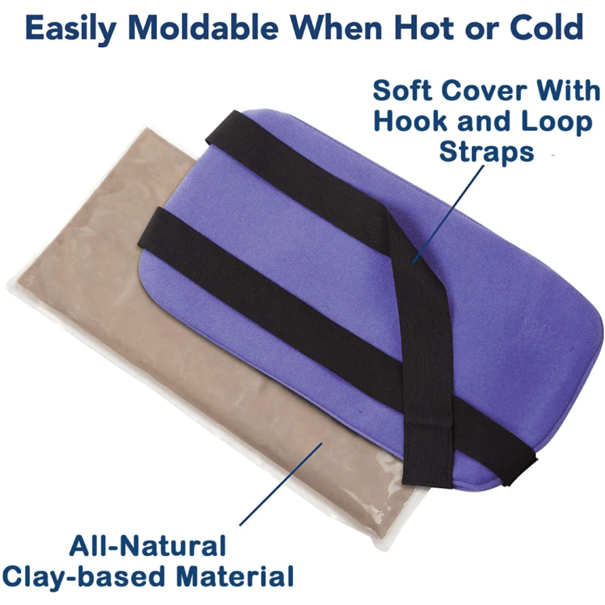 ThermiPaq Hot & Cold Clay Therapy Pain Relief Wrap - Reusable