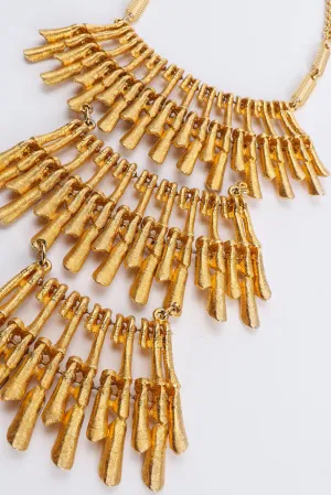 Tiered Burst Bib Necklace