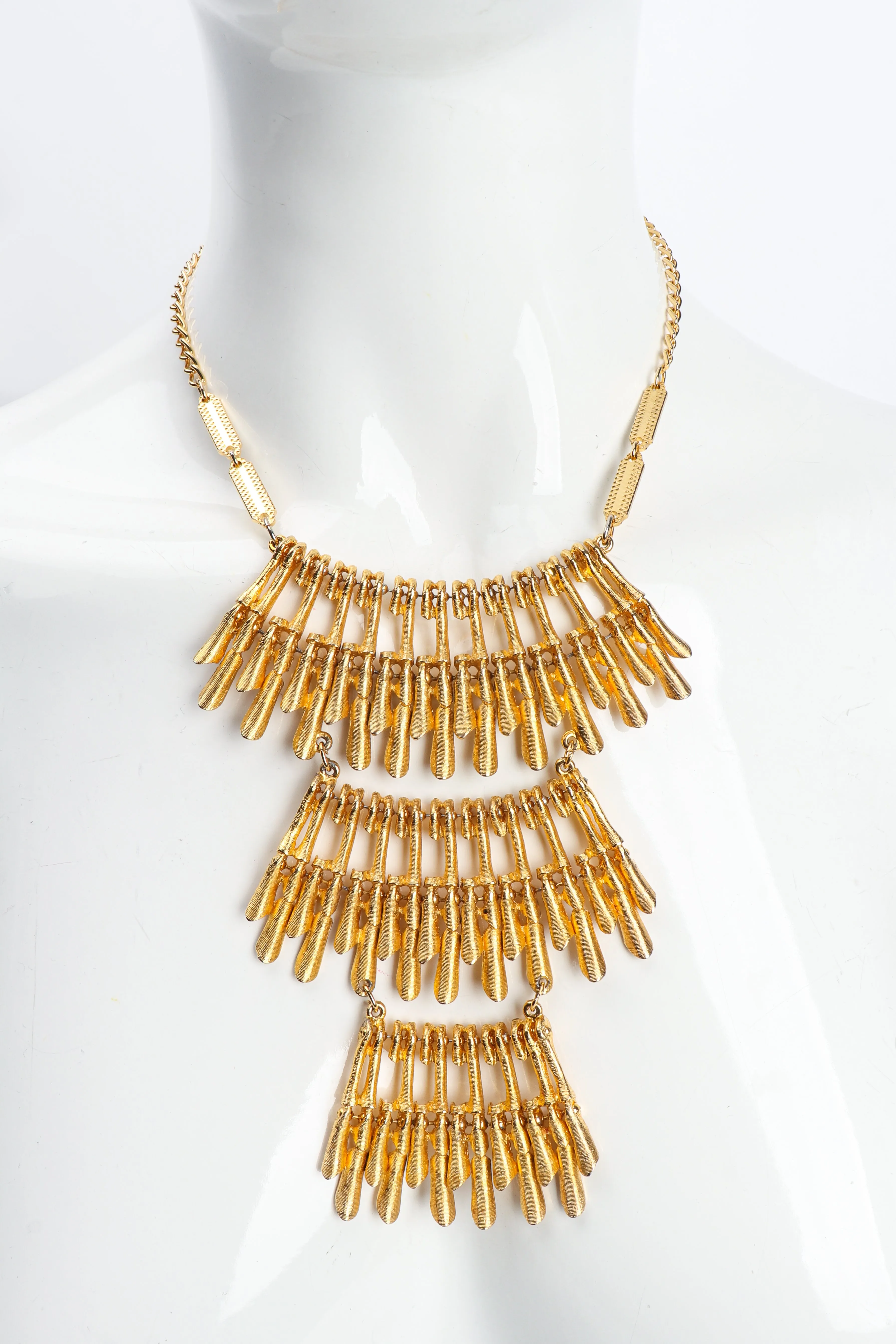 Tiered Burst Bib Necklace