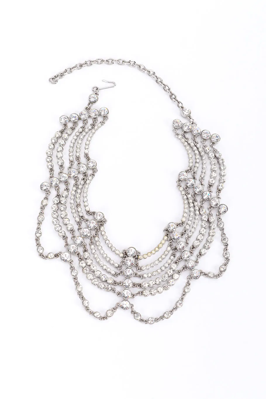 Tiered Crystal Collar Choker