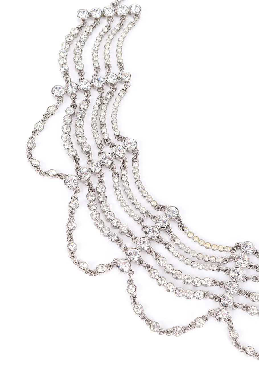 Tiered Crystal Collar Choker