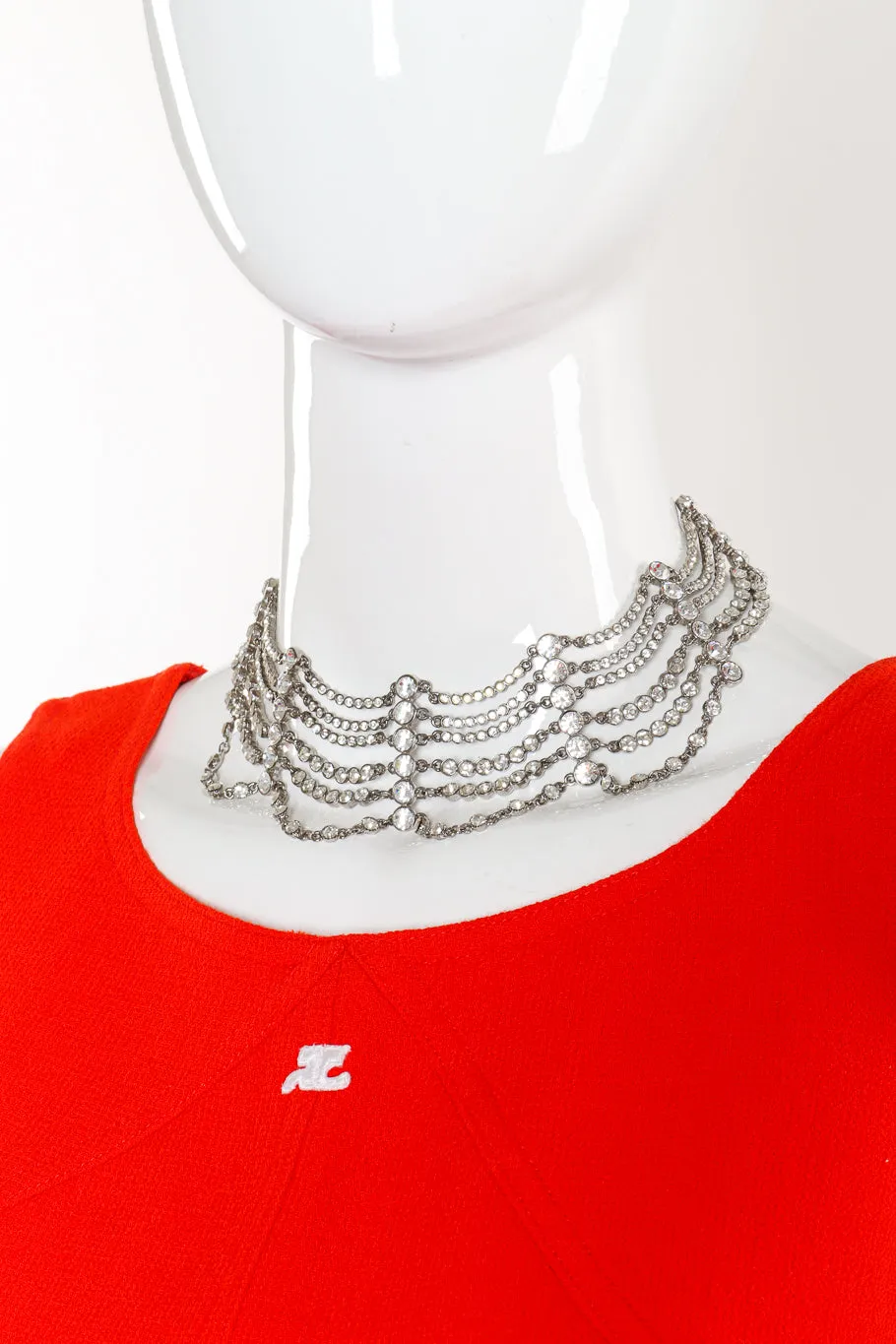 Tiered Crystal Collar Choker