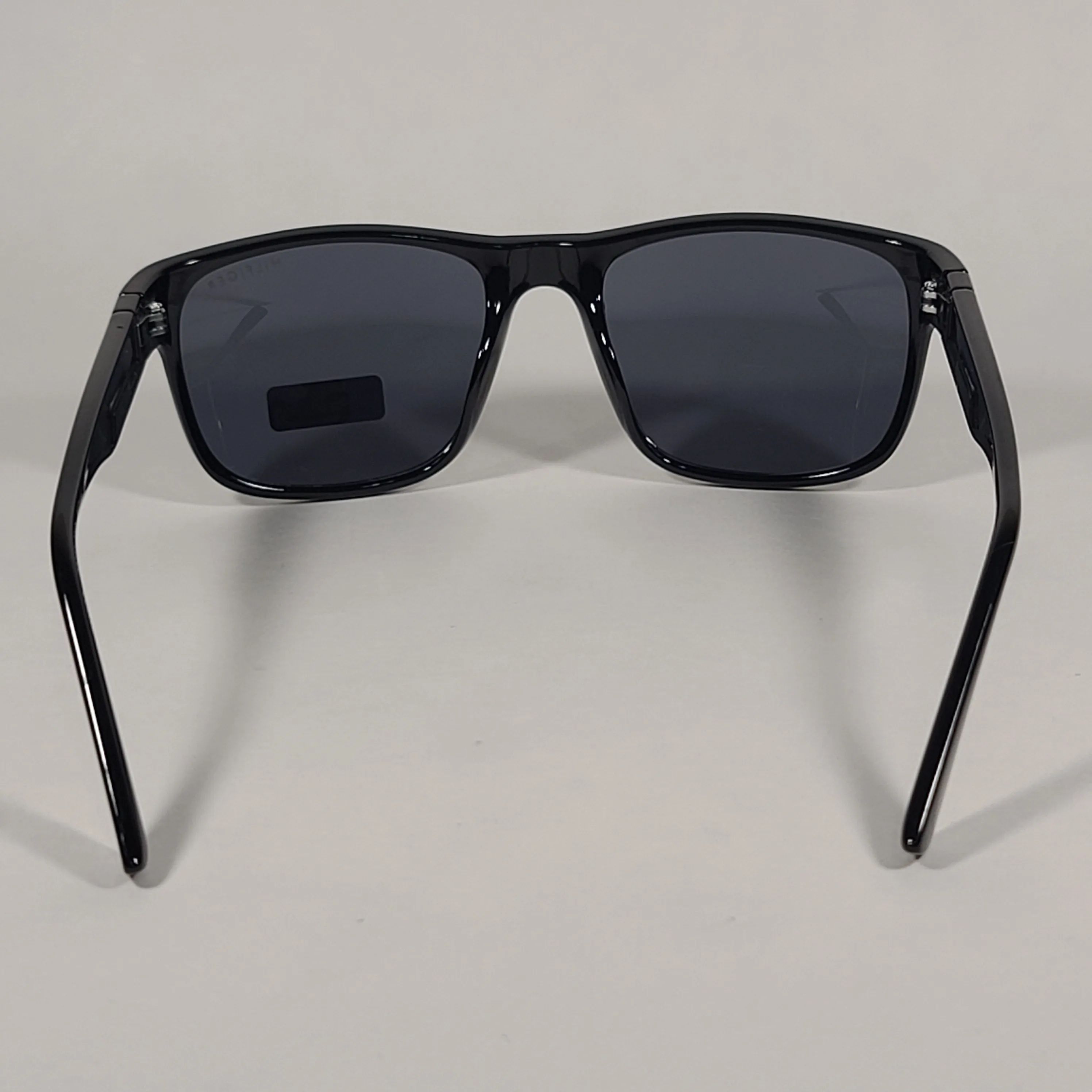 Tommy Hilfiger Wilson Rectangular Sunglasses Shiny Black Gray Lens MP OM563