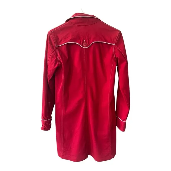 TULLE Women’s Lightweight Red Peacoat Size M