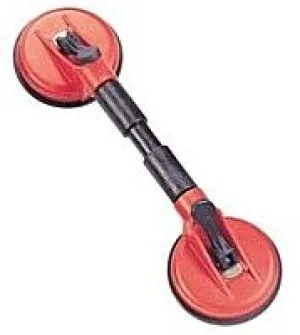 Twin Suction Cup Lifter 115mm Cup Diameter c\w Flexible Joints