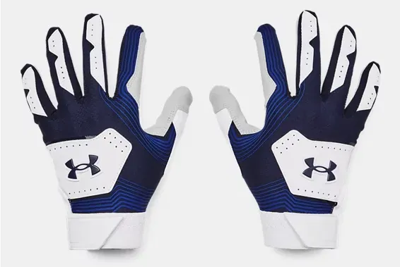 Under Armour Clean Up 21 Youth Batting Glove - Navy/White
