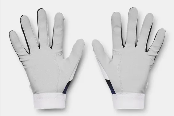 Under Armour Clean Up 21 Youth Batting Glove - Navy/White
