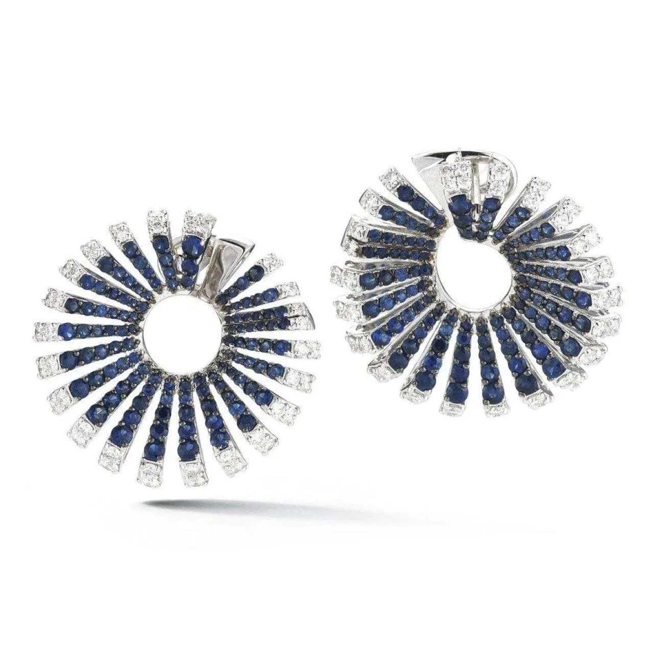 Ventaglio Earrings in white gold