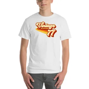 Vintage 1977 Warm Retro Lines CLASSIC FIT Short-Sleeve T-Shirt
