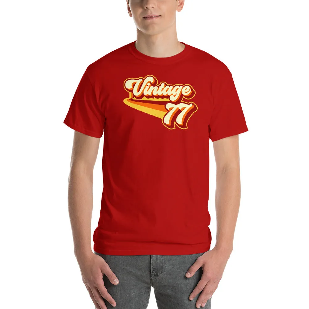 Vintage 1977 Warm Retro Lines CLASSIC FIT Short-Sleeve T-Shirt