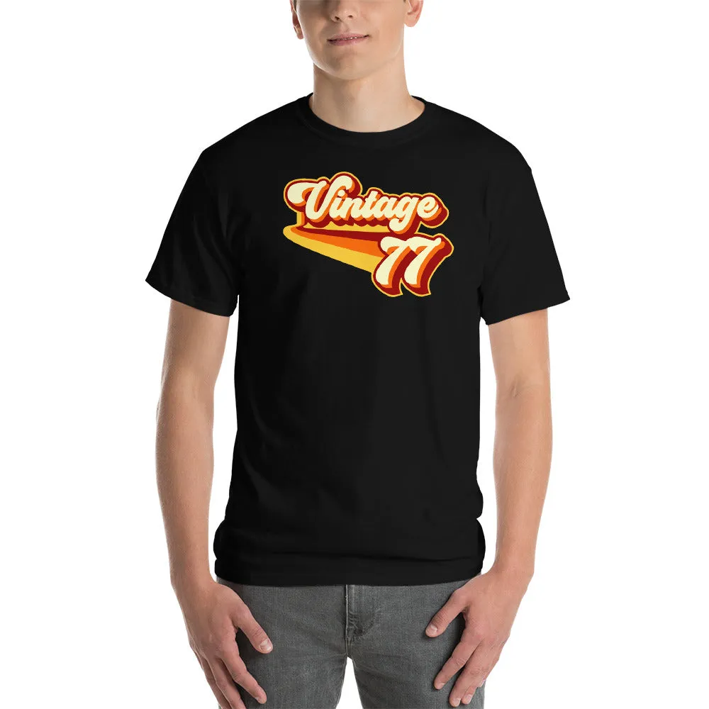 Vintage 1977 Warm Retro Lines CLASSIC FIT Short-Sleeve T-Shirt
